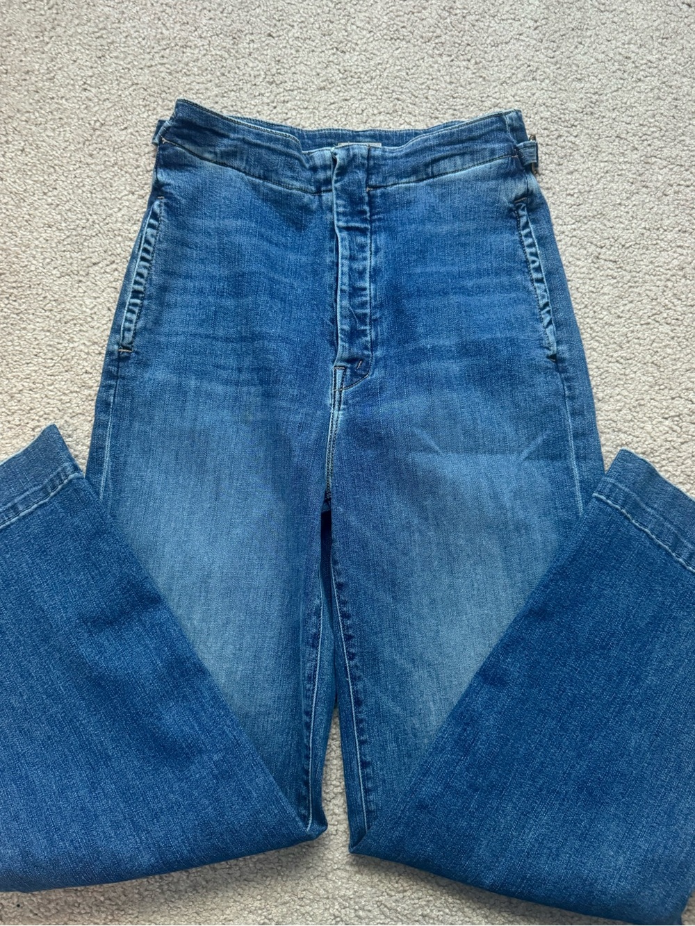 MOTHER The Cinch Greaser Ankle High-Rise Wide-Leg Jeans - Picture 3 of 7